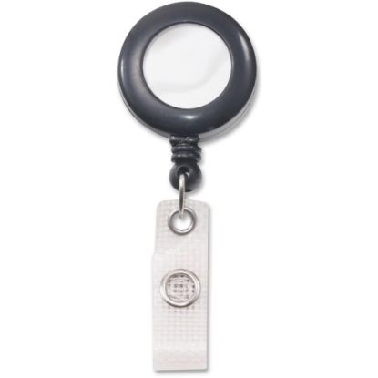 Picture of Advantus Deluxe Retractable ID Card Reel With Badge Holder - 12 / Box - Black