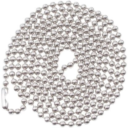 Picture of Advantus 36in ID Badge Chain - 36in - 100/Box - Nickel Plated - Metallic