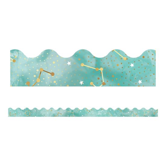 Picture of Carson-Dellosa Galaxy Scalloped Bulletin Board Borders, 3ft x 2-1/4in, Constellations, Pack Of 13 Strips