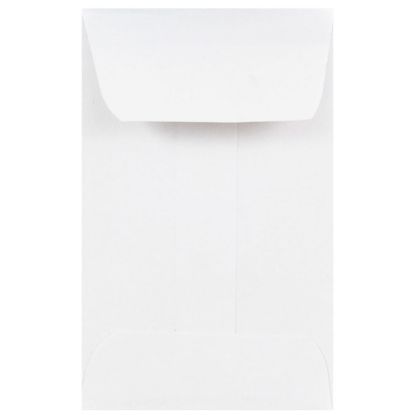 Picture of JAM Paper Coin Envelopes, #1, Gummed Seal, White, Pack Of 100 Envelopes