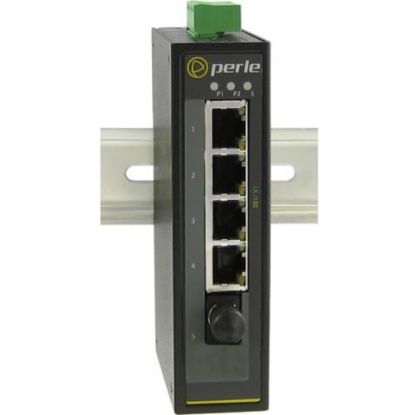 Picture of Perle IDS-105F Industrial Ethernet Switch - 5 Ports - Fast Ethernet - 10/100Base-T, 100Base-LX - 2 Layer Supported - Optical Fiber, Twisted Pair - Wall Mountable, Rail-mountable, Panel-mountable, Rack-mountable - 5 Year Limited Warranty