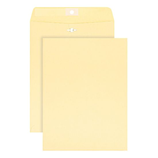 Picture of Office Depot Brand 9in x 12in Manila Envelopes, Extra Heavyweight, Clasp Closure, Manila, Box Of 100