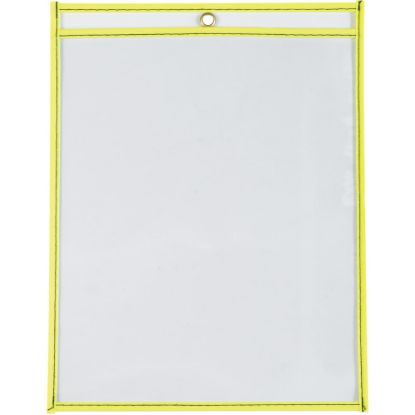 Picture of Partners Brand Job Ticket Holders, 9in x 12in, Neon Yellow, Pack Of 15