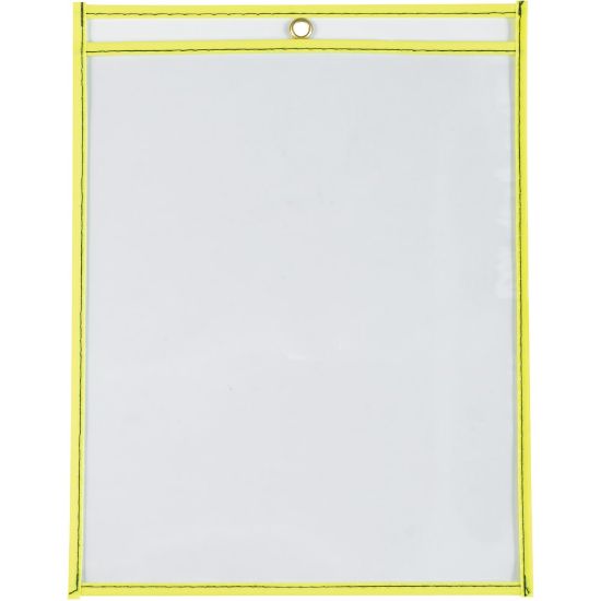 Picture of Partners Brand Job Ticket Holders, 9in x 12in, Neon Yellow, Pack Of 15