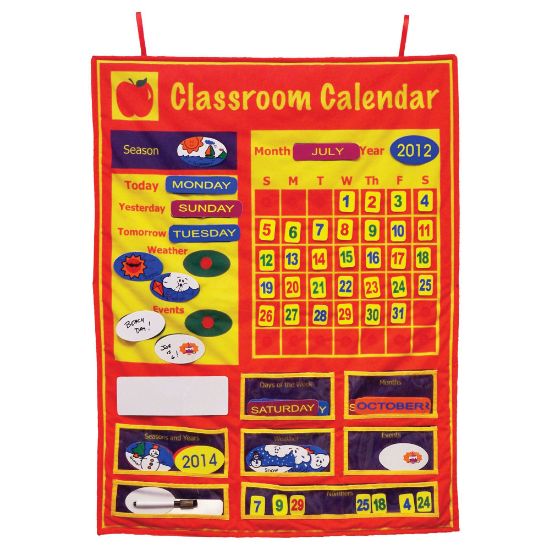 Picture of Get Ready Kids Classroom Calendar Set, 36in x 26in, Multicolor, Pre-K - Grade 8