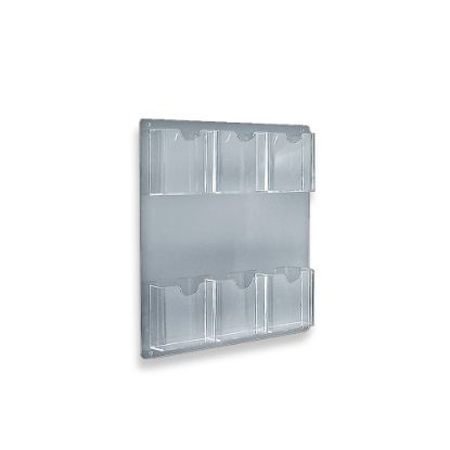 Picture of Azar Displays Wall-Mount Brochure Holders, 6 Pockets, 15in x 16 1/2in, Pack Of 2