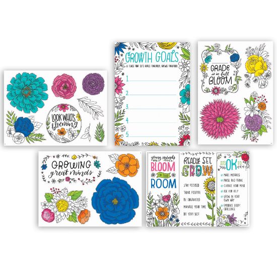 Picture of Creative Teaching Press Bright Blooms Blooming Minds 20-Piece Bulletin Board Set