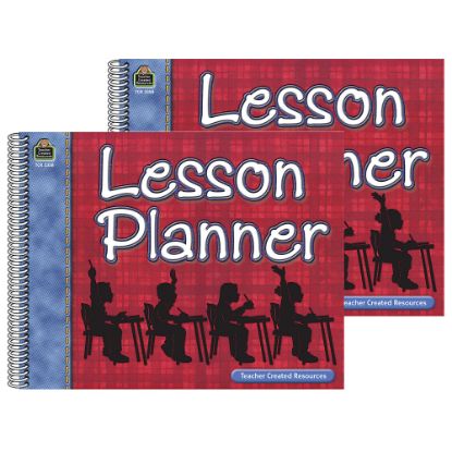 Picture of Teacher Created Resources Lesson Plan Books, 112 Pages, Plaid, Pack Of 2 Books