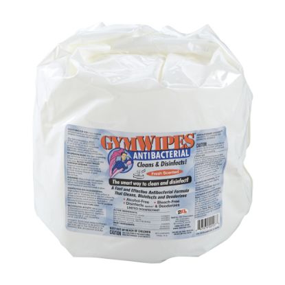 Picture of 2XL GymWipes Antibacterial Towelettes Bucket Refill - For Multi Surface - 700 / Bag - 4 / Carton - Phenol-free, Hygienic, Anti-bacterial, Disinfectant, Disposable, Bleach-free, Alcohol-free, Disposable, Absorbent - White