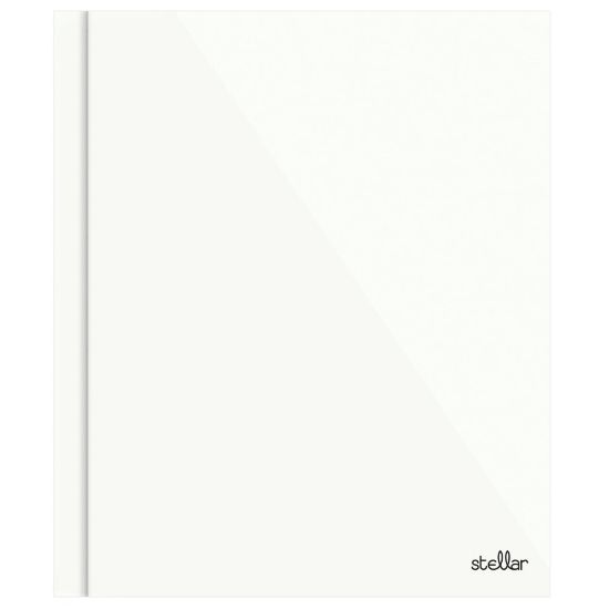 Picture of Office Depot Brand Stellar Laminated 3-Prong Paper Folder, Letter Size, White