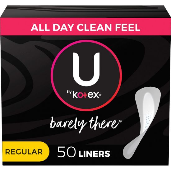 Picture of U by Kotex Barely There Panty Liners, Box Of 50 Liners