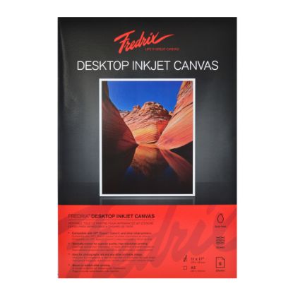 Picture of Fredrix Desktop Inkjet Canvas, 11in x 17in, 16-mil Thick, Pack Of 6