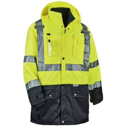 Picture of Ergodyne GloWear 8388 4-In-1 Type R Class3/2 Thermal Jacket Kit, Large, Lime