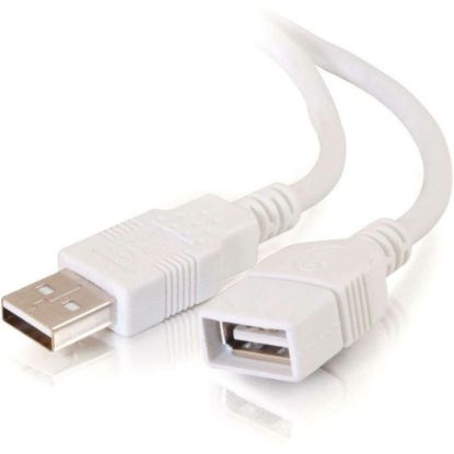 Picture of C2G 3m (10ft) USB Extension Cable - USB 2.0 A to USB A - M/F - Type A Male - Type A Female - 9.84ft - White