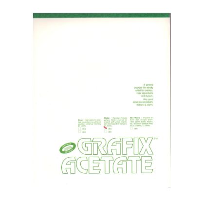 Picture of Grafix Matte Acetate Film Pad, 14in x 17in, 0.003in Thick, 25 Sheets