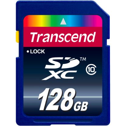 Picture of Transcend Ultimate 128 GB Class 10 SDXC - 1 Pack - Class 10 - 1 Card/1 Pack