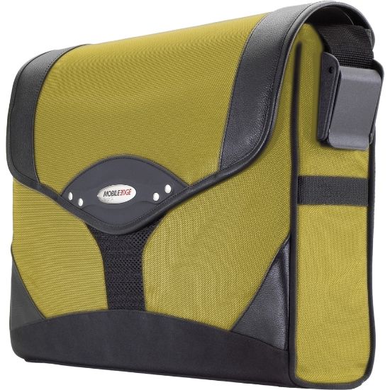 Picture of Mobile Edge Select Messenger Case - Top-loading - Adjustable Shoulder Strap - Ballistic Nylon - Yellow, Black