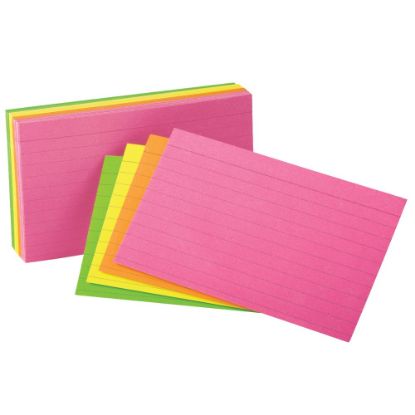 Picture of Oxford Glow Index Cards, Assorted Colors, 3in x 5in, Pack Of 300