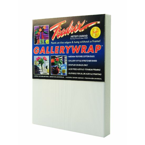 Picture of Fredrix Gallerywrap Stretched Canvas, 9in x 12in x 1in