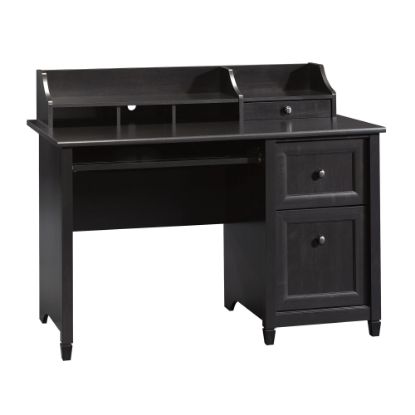 Picture of Sauder Edge Water 48inW Computer Desk With Hutch, Estate Black