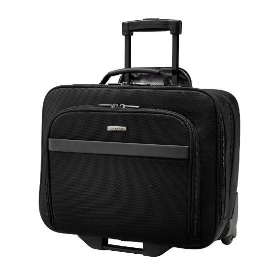 Picture of Samsonite Double Gusset Wheeled Portfolio, Black