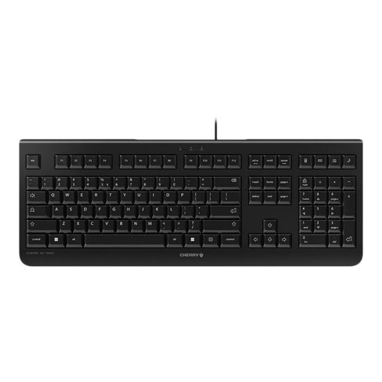 Picture of CHERRY Corded Keyboard, 104 Key, Black, JK-0800