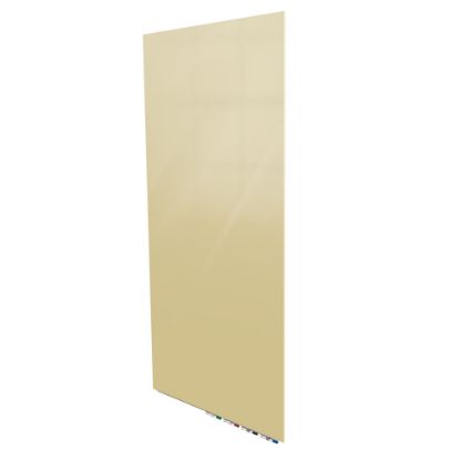 Picture of Ghent Aria Low-Profile Magnetic Glass Whiteboard, 36in x 24in, Beige