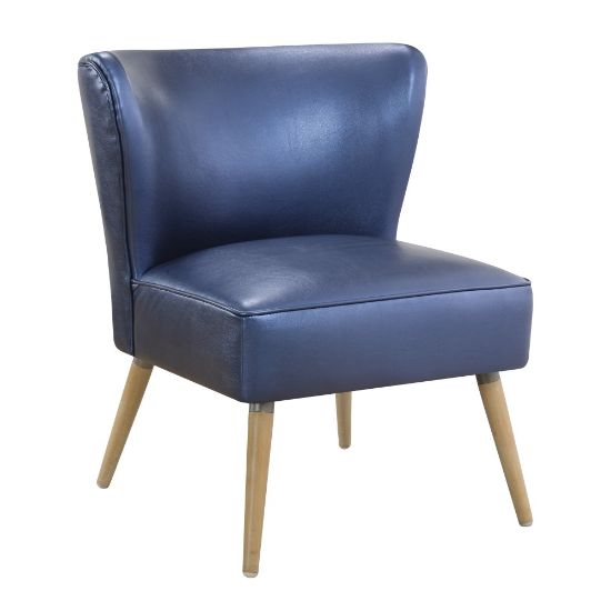 Picture of Ave Six Amity Side Chair, Sizzle Azure/Light Brown/Gold