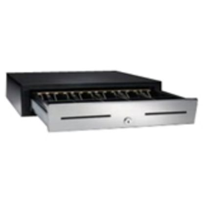 Picture of APG Cash Drawer Vasario Series Cash Drawer - 4 Bill - 5 CoinPrinter Driven - Black - 4.3in Height x 13.8in Width x 16.3in Depth