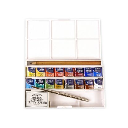 Picture of Winsor & Newton Cotman Watercolor Deluxe Sketchers Pocket Box, Set Of 16