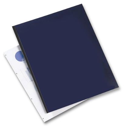 Picture of GBC Square Corner Binding Covers, 8 1/2ft x 11in, Navy, Box Of 200