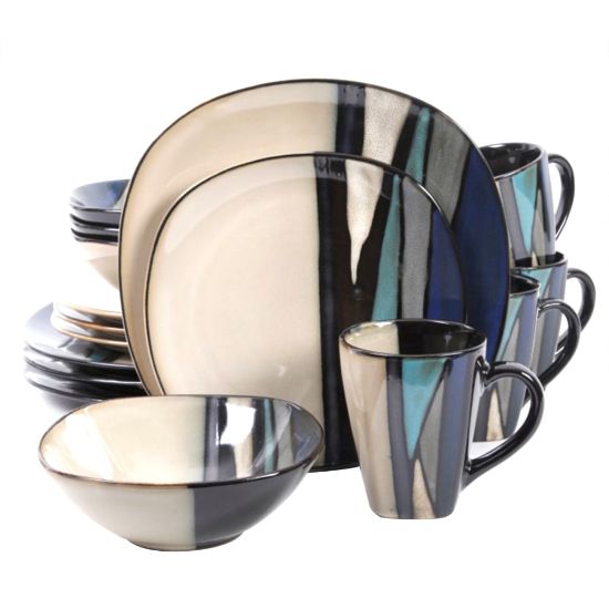 Picture of Gibson Elite Althea 16-Piece Dinnerware Set, Teal