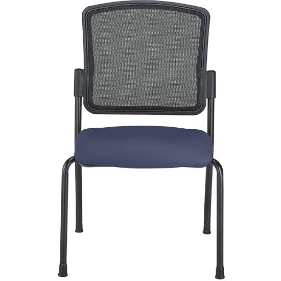 Picture of WorkPro Spectrum Series Mesh/Vinyl Stacking Guest Chair with Antimicrobial Protection, Armless, Grape, Set Of 2 Chairs, BIFMA Compliant