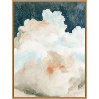 Picture of Amanti Art Dark Cumulus Clouds II by Emma Caroline Framed Canvas Wall Art Print, 24inH x 18inW, Maple