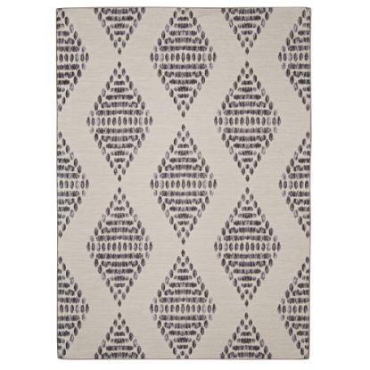 Picture of Linon Washable Outdoor Area Rug, Witmer, 3ft x 5ft, Ivory/Brown