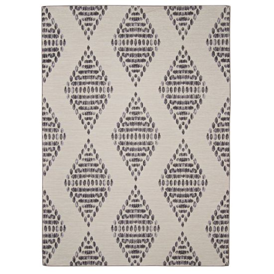 Picture of Linon Washable Outdoor Area Rug, Witmer, 3ft x 5ft, Ivory/Brown