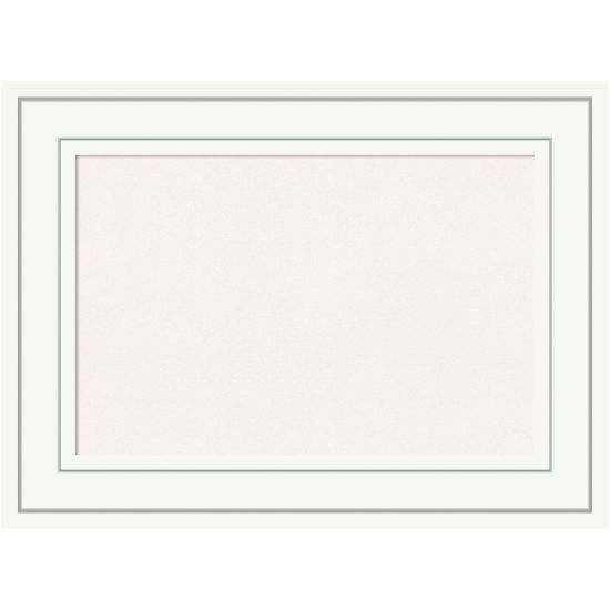 Picture of Amanti Art Cork Bulletin Board, 23in x 17in, White, Craftsman White Wood Frame