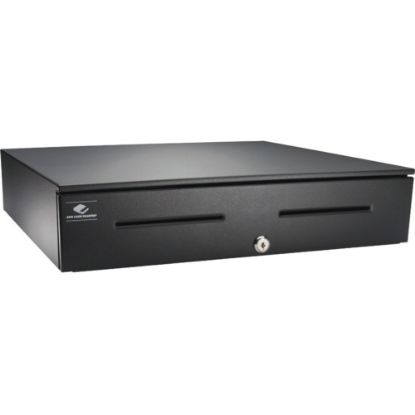 Picture of APG Series 4000 Cash Drawer - 5 Bill x 6 Coin - Dual Media Slot - Black - Powered USB - 4.4in H x 18in W x 16.7in D