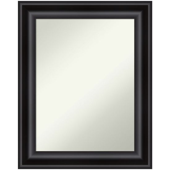 Picture of Amanti Art Non-Beveled Rectangle Framed Bathroom Wall Mirror, 29-3/4in x 23-3/4in, Grand Black