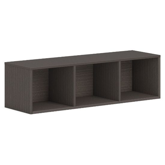 Picture of HON Mod Wall Mounted Storage | Open | 48inW | Slate Teak Finish - 48in x 14in39.8in - Finish: Slate Teak