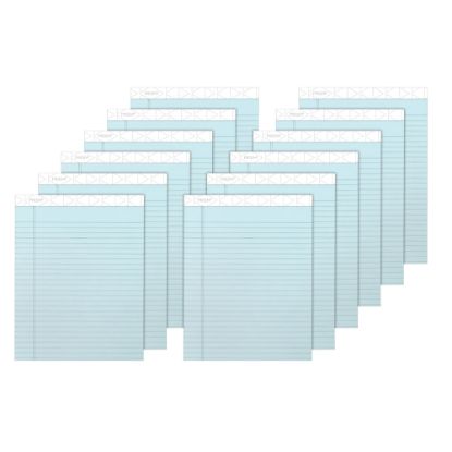 Picture of TOPS Prism+ Color Writing Pads, 8 1/2in x 11 3/4in, 100% Recycled, Legal Ruled, 25 Sheets, Blue, Pack Of 12 Pads