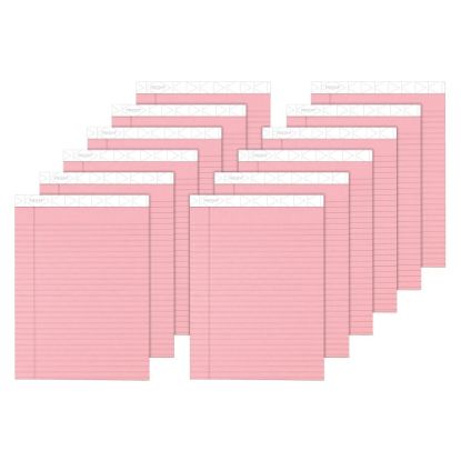 Picture of TOPS Prism+ Color Writing Pads, 8 1/2in x 11 3/4in, 100% Recycled, Legal Ruled, 25 Sheets, Rose, Pack Of 12 Pads