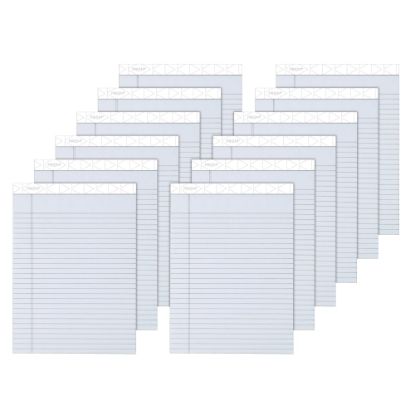 Picture of TOPS Prism+ Color Writing Pads, 8 1/2in x 11 3/4in, Legal Ruled, 50 Sheets, Gray, Pack Of 12 Pads