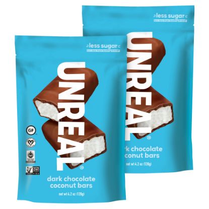 Picture of Unreal Dark Chocolate Coconut Bars, 4.2 Oz, Case Of 2 Packs