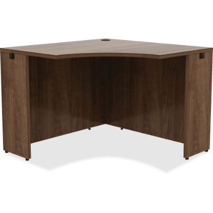 Picture of Lorell Essentials 42inW Corner Computer Desk, Walnut