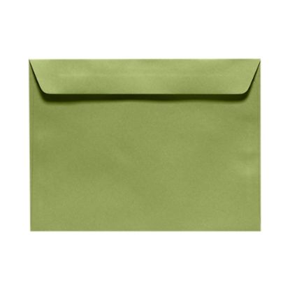 Picture of LUX Booklet 9in x 12in Envelopes, Gummed Seal, Avocado Green, Pack Of 500