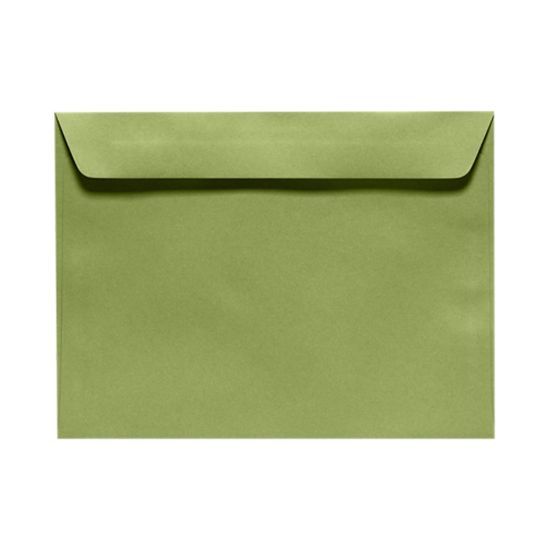 Picture of LUX Booklet 9in x 12in Envelopes, Gummed Seal, Avocado Green, Pack Of 500