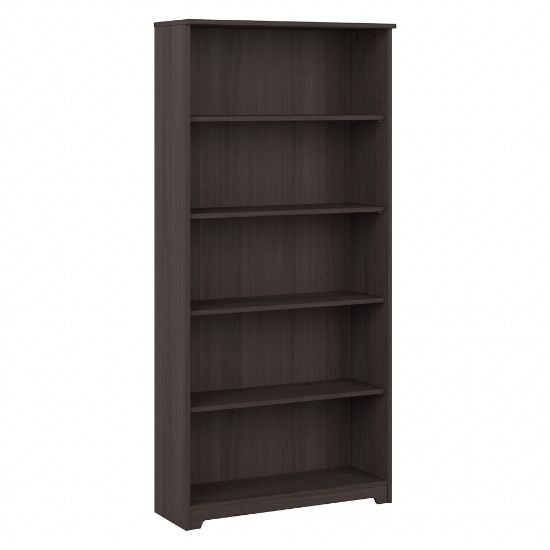 Picture of Bush Business Furniture Cabot 67inH 5-Shelf Bookcase, Heather Gray, Standard Delivery