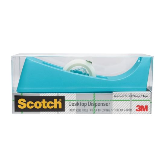 Picture of Scotch Desk Tape Dispenser, 100% Recycled, Assorted Colors