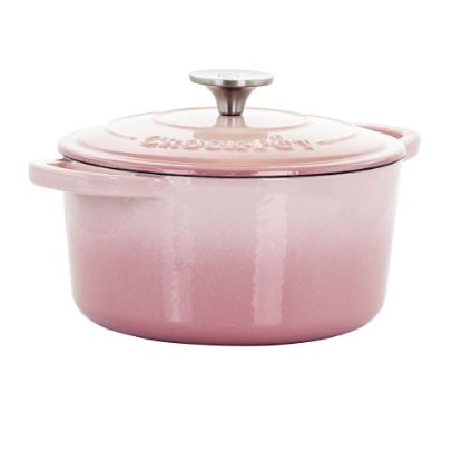 Picture of Crock-Pot Artisan 2-Piece Enameled Cast Iron Dutch Oven, 3 Quarts, Blush Pink